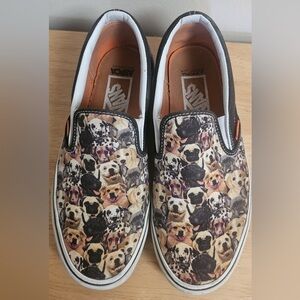 Vans Slip-Ons  Dog Dog print size 8.5 mens 10 womens